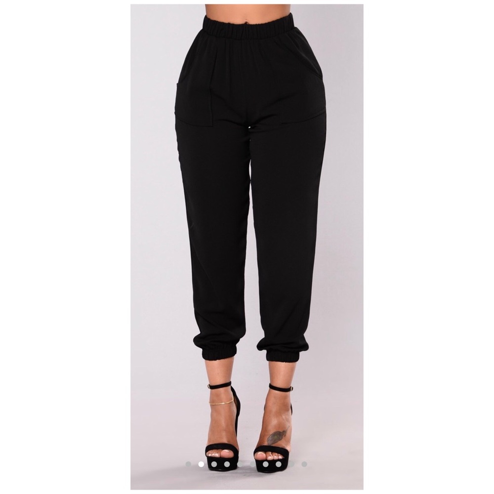 Fashion nova black joggers